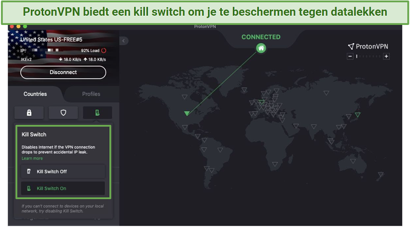 Screenshot of test performed on Ipleak.net while connected to Avira Phantom VPN